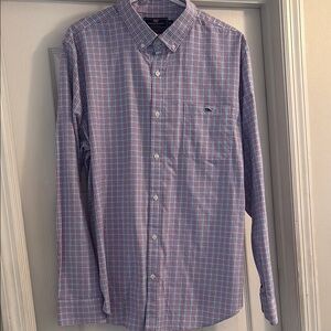Men's Red/Blue Vineyard Vines Checkered Tucker Shirt